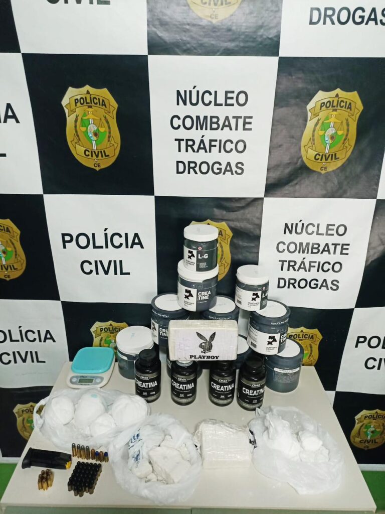 Dupla em posse de três quilos de drogas e munições é presa em flagrante em Juazeiro do Norte