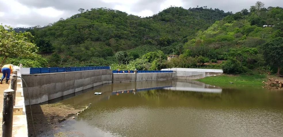 Açude Tijuquinha, em Baturité, é o segundo a sangrar no Ceará