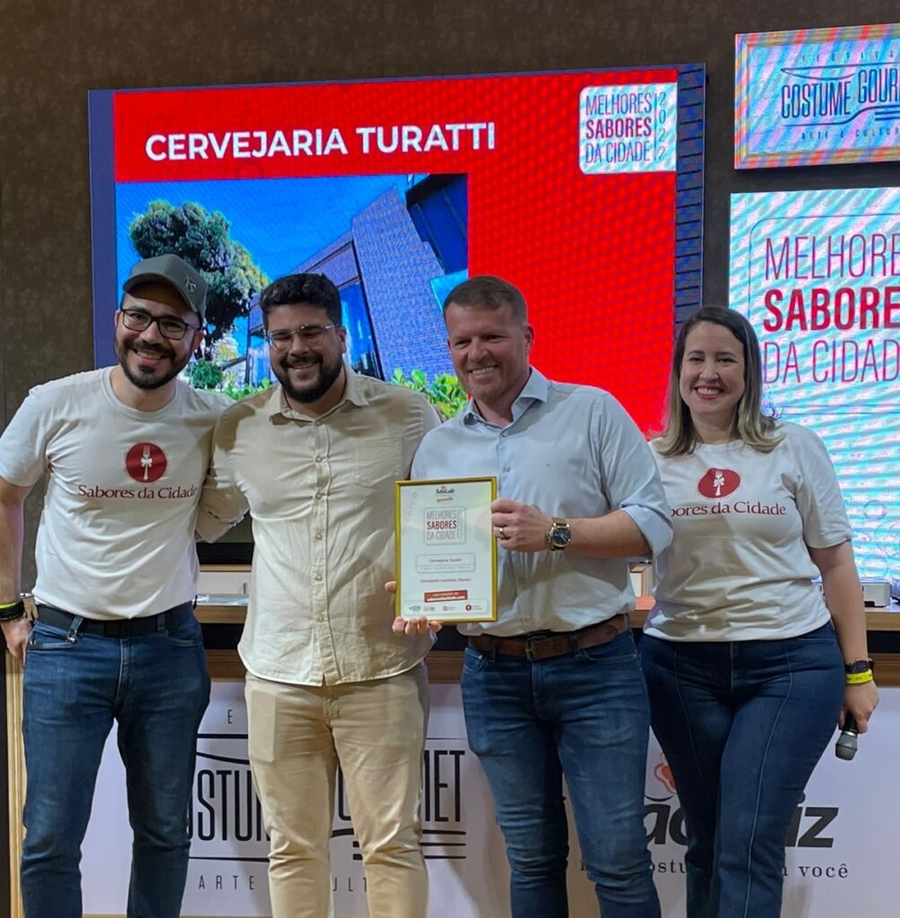 Cervejaria Turatti ganha mais uma premiação especializada na crítica gastronômica