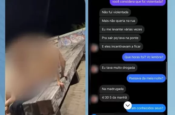 Mulher flagrada fazendo sexo em local público conversa com o apresentador Luiz Esteves 