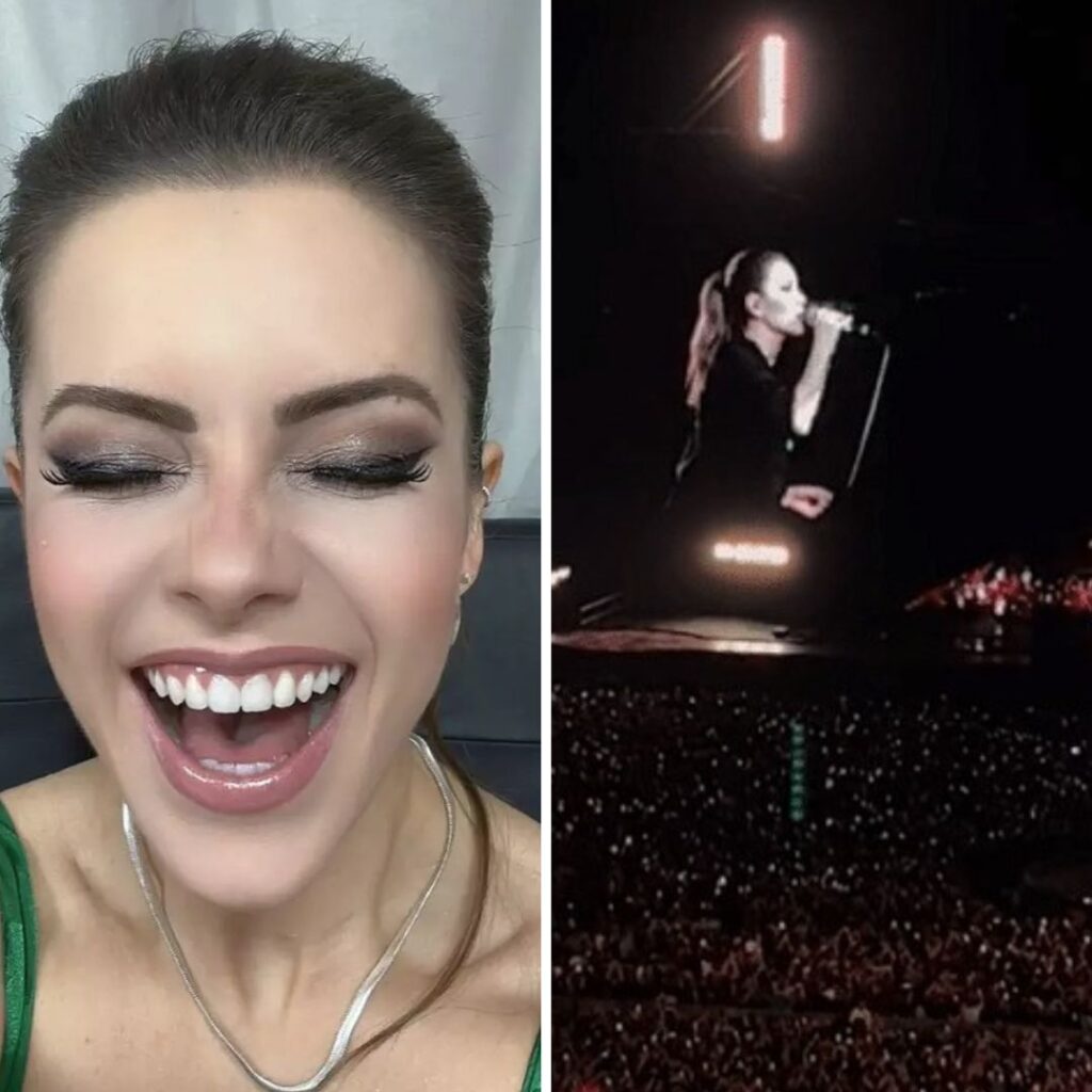 Sandy canta ‘turu turu’ em show do Coldplay no Morumbi, em São Paulo 