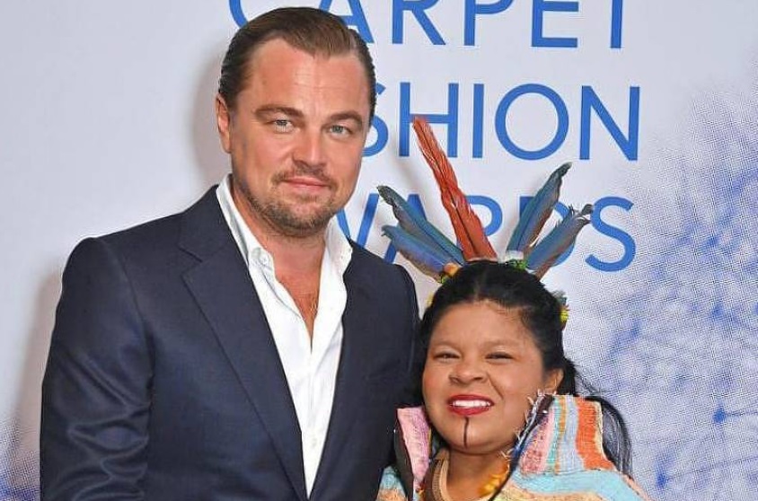 Leonardo DiCaprio premia ministra do governo Lula