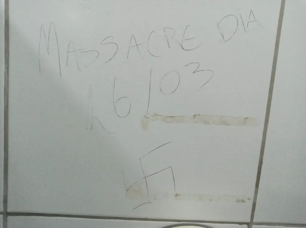 Universidade cearense apura ameaça de massacre com apologia ao nazismo em pichação no banheiro