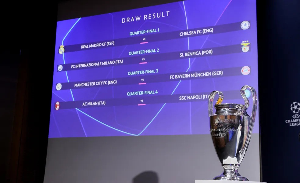 Champions League define confrontos das quartas de final; confira