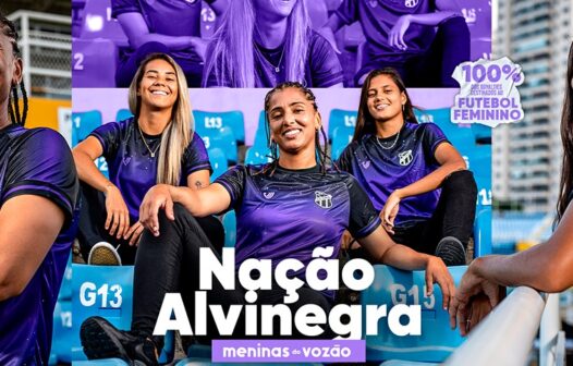 Ceará lança uniforme exclusivo para o time feminino de futebol