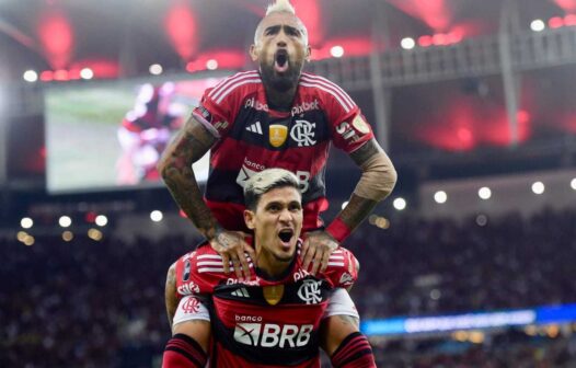 Com dois gols de Pedro, Flamengo vence a primeira na Libertadores 2023