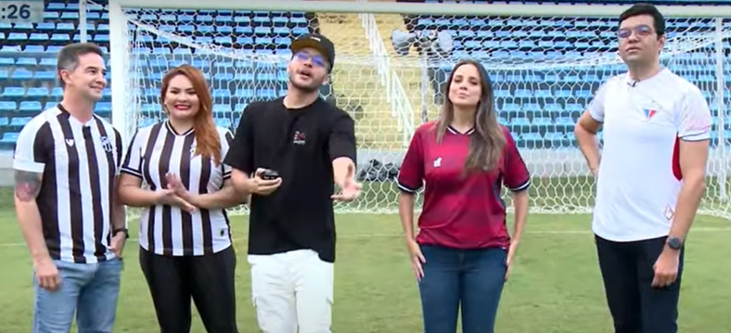 Ceará x Fortaleza: apresentadores da TV Cidade topam desafio de cobrança de pênaltis; saiba quem venceu