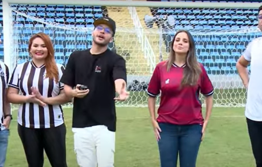 Ceará x Fortaleza: apresentadores da TV Cidade topam desafio de cobrança de pênaltis; saiba quem venceu