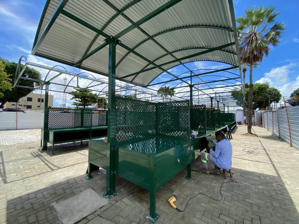 Feira do Mercado da Messejana terá 288 boxes com estrutura fixa e quatro quiosques