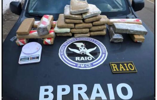 Polícia Militar apreende tijolos de maconha de 17kg no Crato