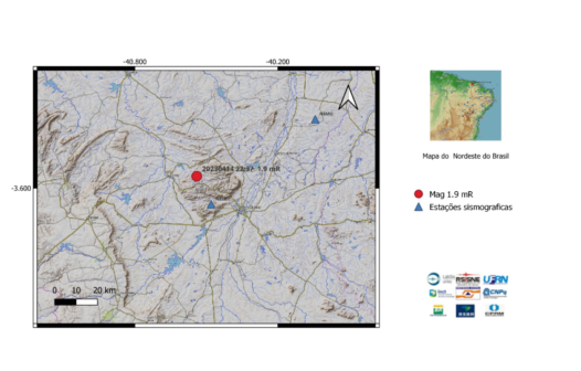 Ceará registra 4 tremores de terra em abril, indica UFRN