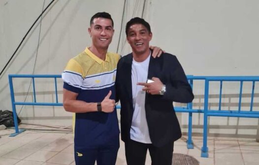 Embaixador do Ferroviário, Jardel encontra Cristiano Ronaldo em excursão na Arábia