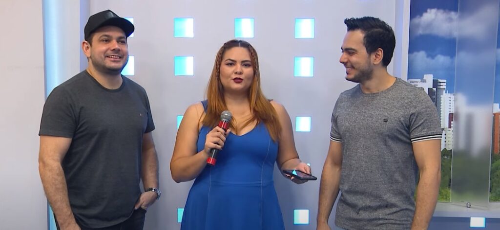 Luis Marcelo e Gabriel participam de desafio da dança com Mayara Lorenna