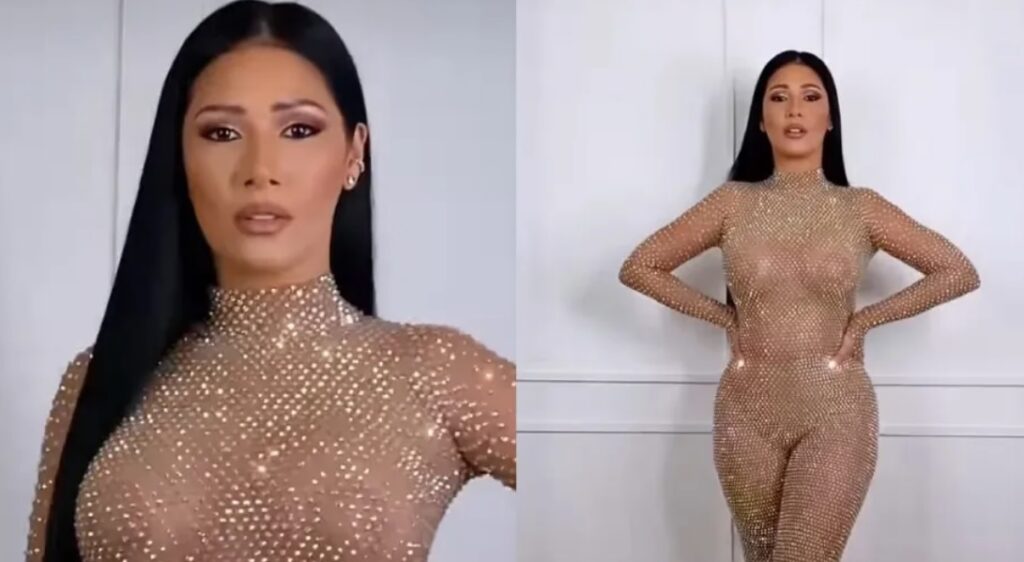 Simaria exibe corpão em look com transparência e muito estilo