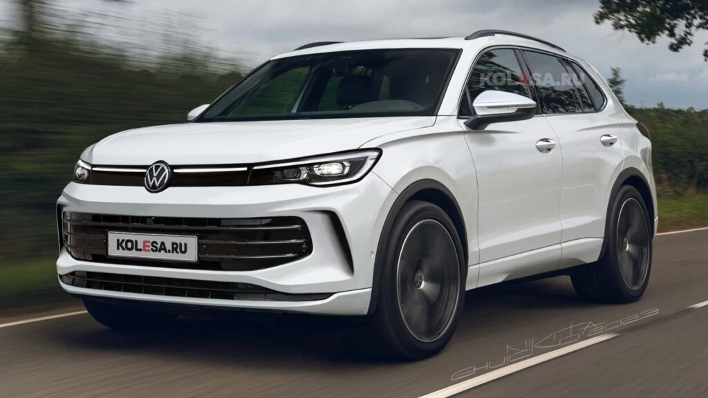 Novo Volkswagen Tiguan 2024 – site russo apresenta a primeira projeção