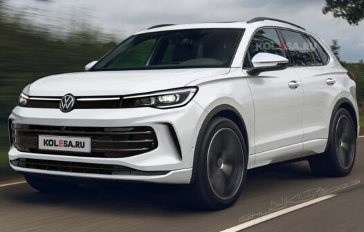 Novo Volkswagen Tiguan 2024 – site russo apresenta a primeira projeção