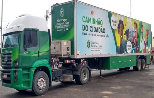 Caminhão do Cidadão leva serviços a oito municípios do Ceará a partir desta segunda-feira (24)