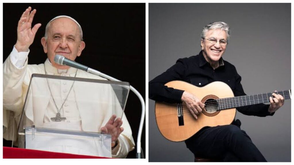 Papa Francisco convida Caetano Veloso para participar de cerimônia no Vaticano