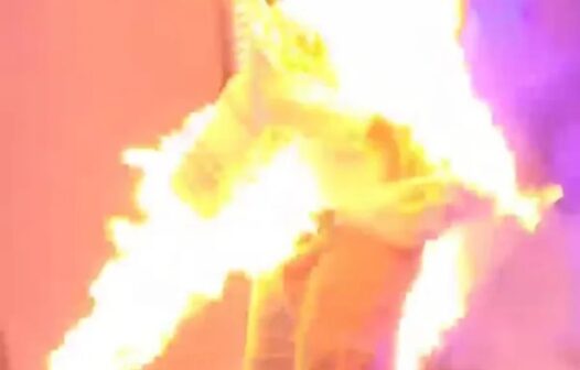 Rapper cearense Matuê é atingido por fogo cenográfico em show