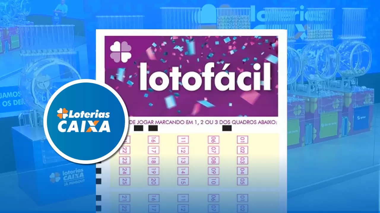 Resultado da Lotofácil 2834, hoje, sábado (10/06)