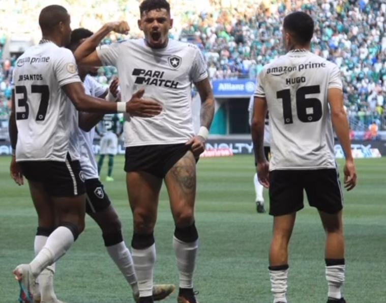 Botafogo vence Palmeiras, aumenta vantagem na liderança e abre 7 pontos