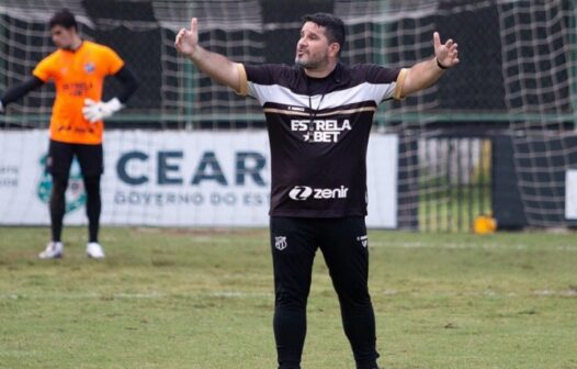 Torcida do Ceará pede a saída de Barroca após empate na Série B