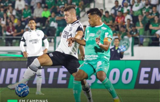 Ceará empata sem gols com o Guarani e segue no meio da tabela da Série B