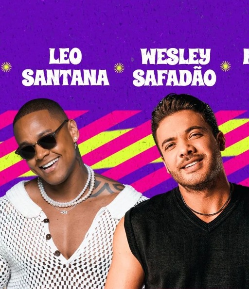 Léo Santana e Wesley Safadão são atrações do Festeja Nova Russas 2023 que começa nesta sexta-feira (11)