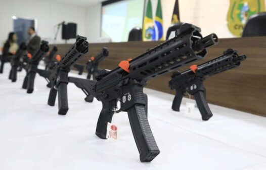 Polícia Civil do Ceará recebe 150 submetralhadoras automáticas para fortalecer segurança do estado