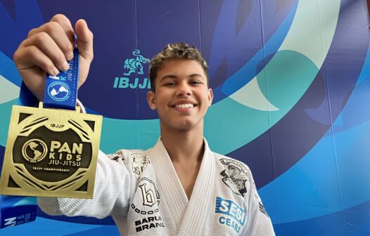 Cearense conquista medalha de bronze em torneio de jiu-jitsu nos Estados Unidos