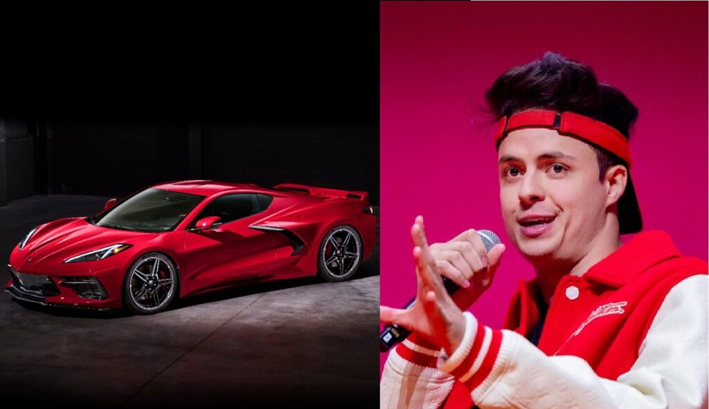 Enaldinho mostra seu novo Corvette Stingray de mais de 1 milhão