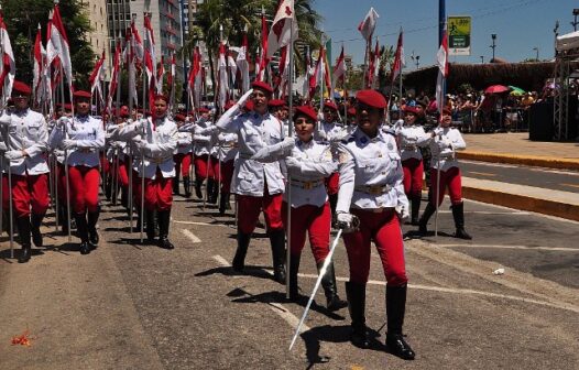 Desfile de 7 de setembro marca o feriado da Independência em Fortaleza