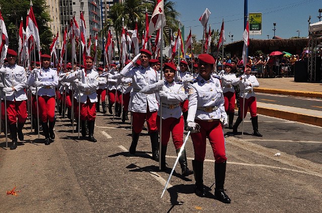 Desfile de 7 de setembro marca o feriado da Independência em Fortaleza