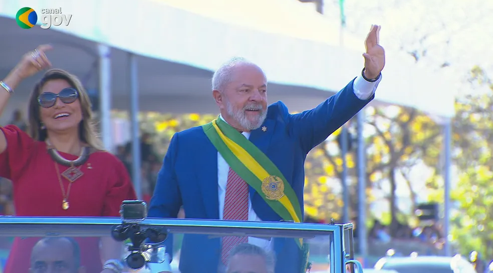 Lula não faz discurso durante o desfile de 7 de Setembro