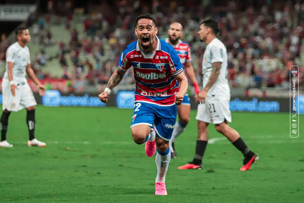 Yago Pikachu faz gol da vitória contra o Corinthians e completa 150 jogos com a camisa do Fortaleza