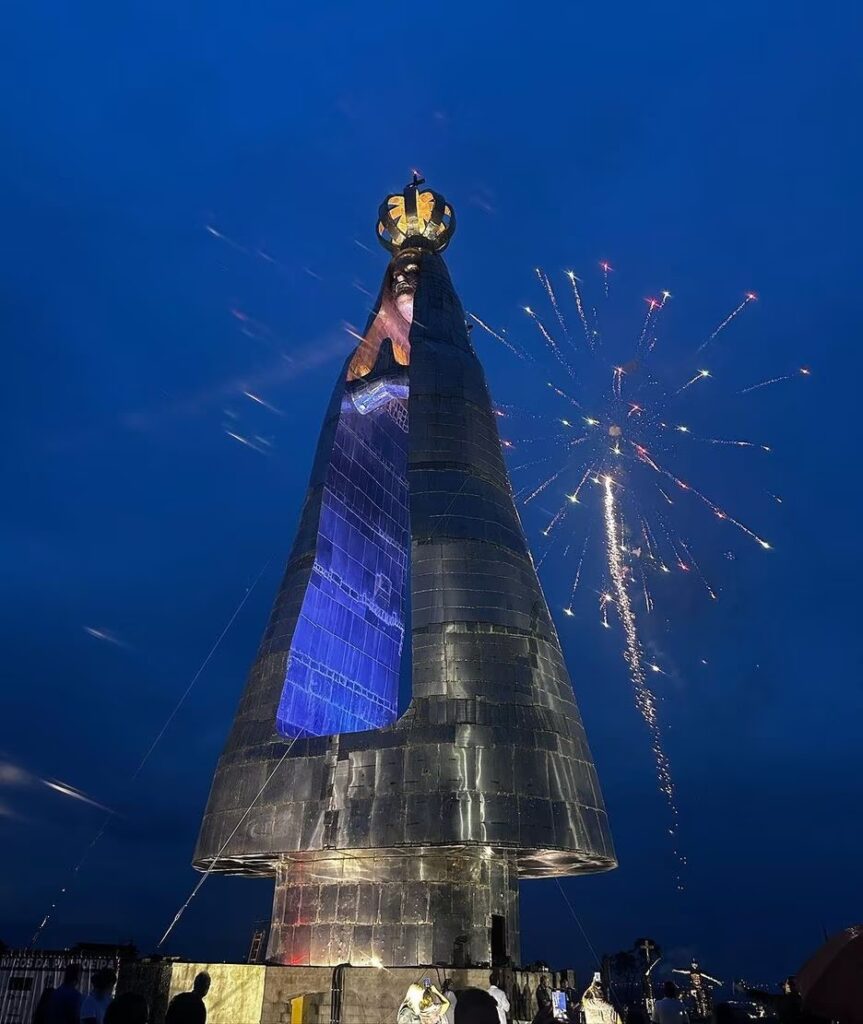 Maior que o Cristo Redentor: Estátua de Nossa Senhora Aparecida é inaugurada no interior paulista