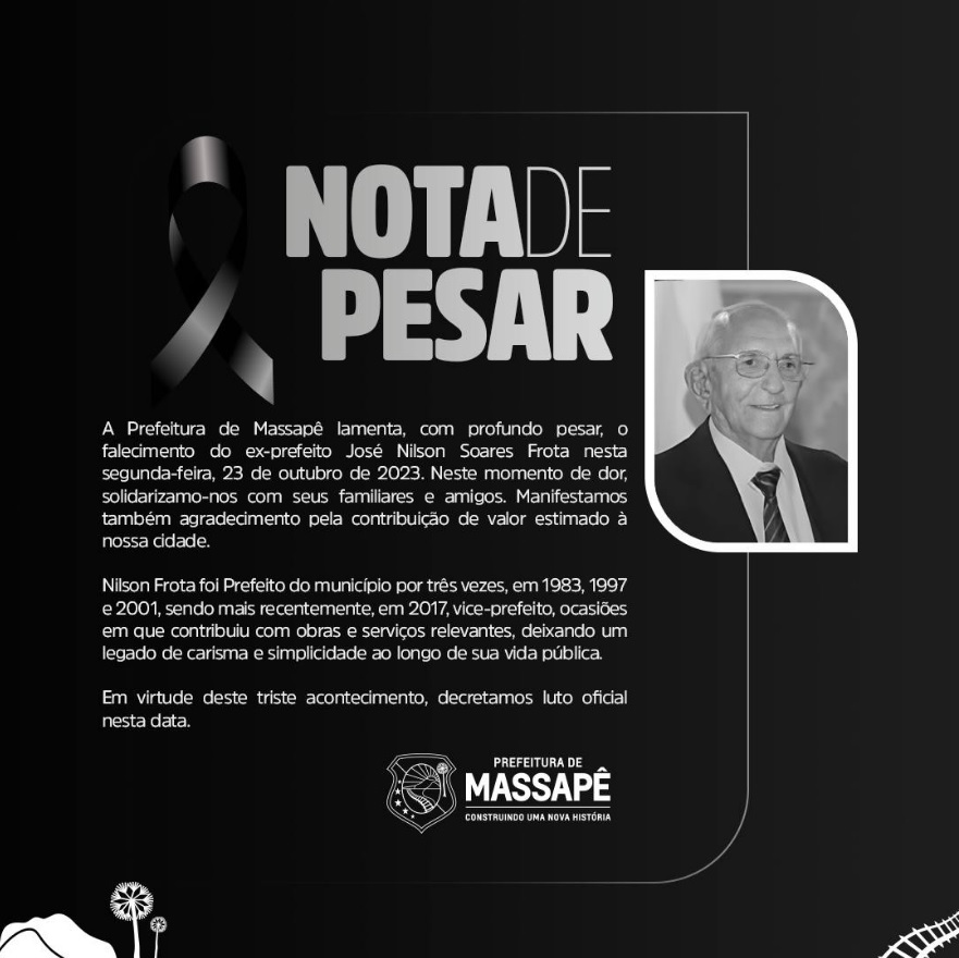 Morre Nilson Frota, ex-prefeito de Massapê; deputados fazem minuto de silêncio