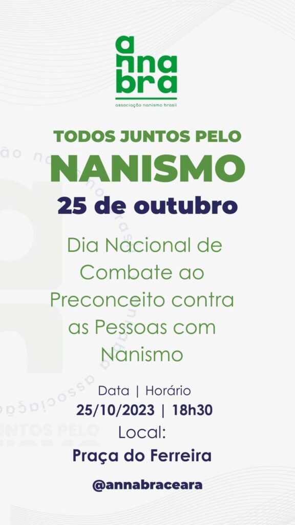 Nanismo: Associação realiza na Praça do Ferreira evento contra o preconceito