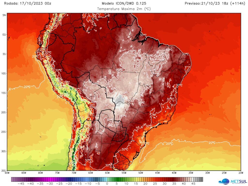 Onda de calor se espalha pelo Brasil e temperaturas podem chegar a 45º C