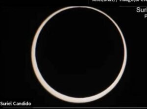 Cearenses se reúnem para ver eclipse solar anular; veja imagens do fenômeno