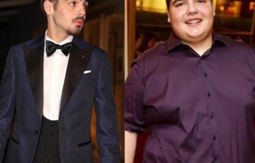 João Silva, filho de Faustão, mostra antes e depois de eliminar 80 kg