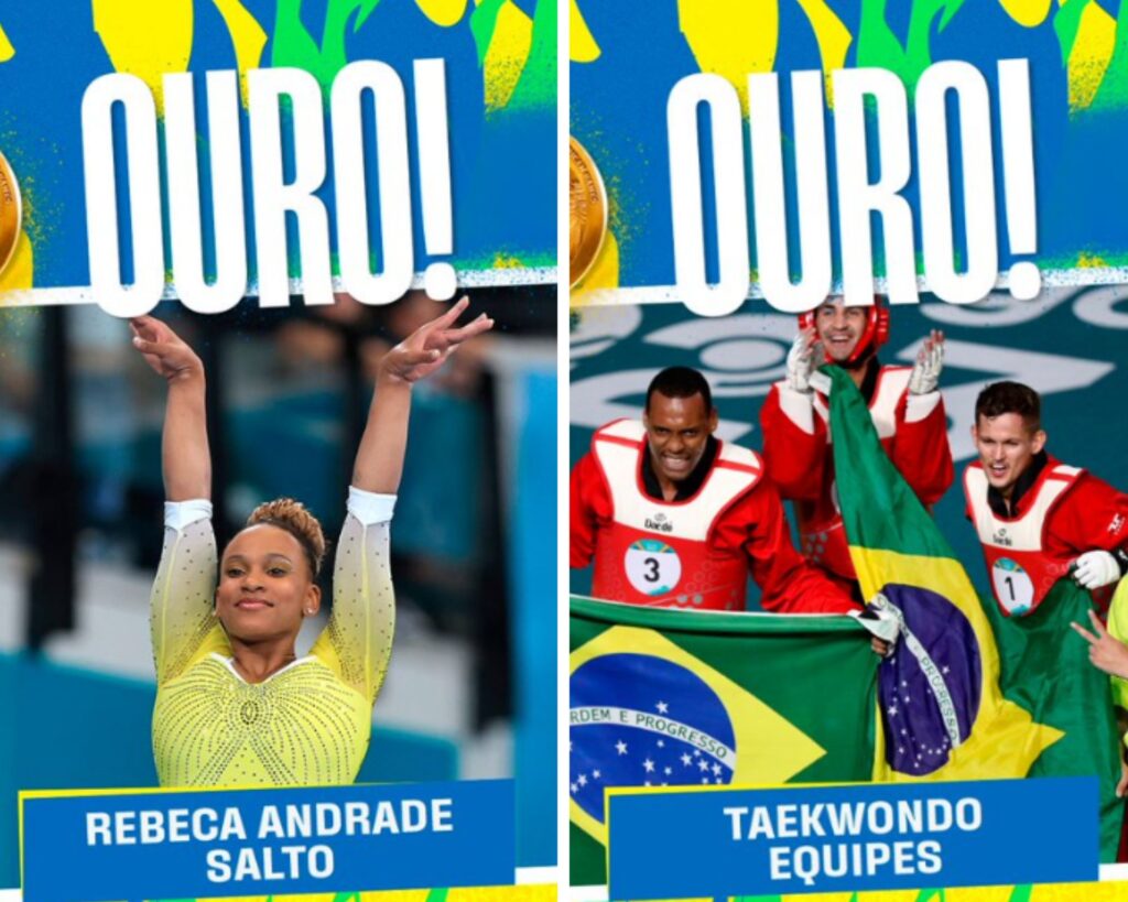 Rebeca Andrade e equipe masculina de Taekwondo conquistam ouro nos jogos Pan-Americanos