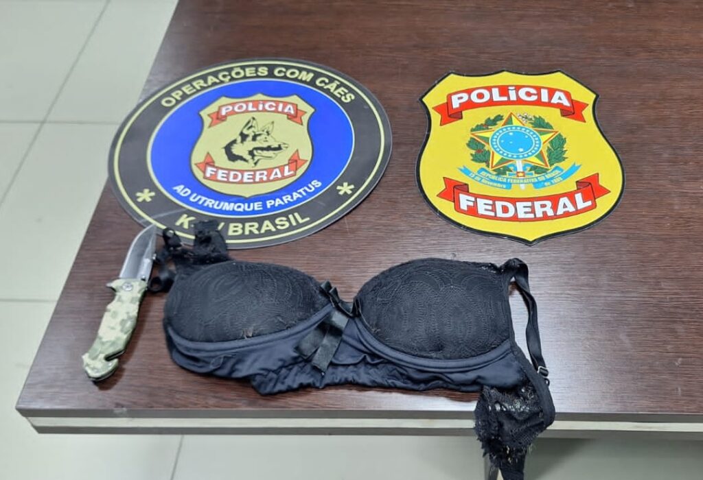 PF prende mulher que levava cocaína no sutiã no Aeroporto de Fortaleza