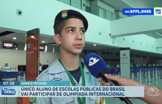 Cearense é o único aluno de escola pública do Brasil em olimpíada internacional de ciências