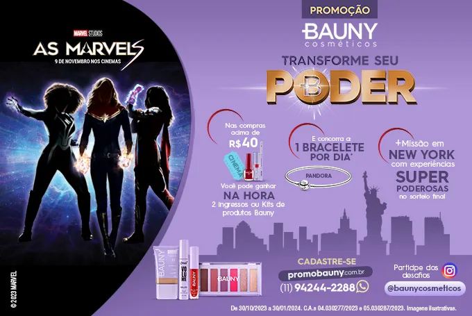 Bauny Cosméticos lança promoção com viagem para Nova Iorque