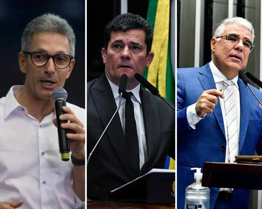 Zema, Moro e Girão participam do encontro estadual do partido NOVO em Fortaleza