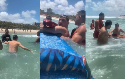 Turistas de Goiás são salvos de afogamento com ajuda de surfistas na Praia do Futuro