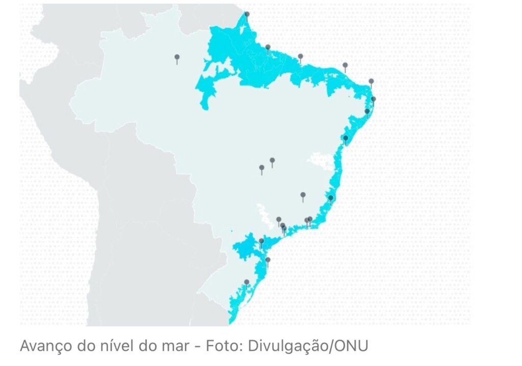 Avanço do mar: ONU prevê cidades do Ceará parcialmente submersos até 2100