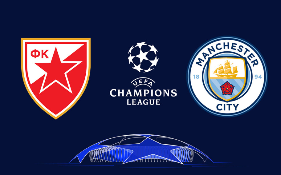 ESTRELA VERMELHA X MANCHESTER CITY - CHAMPIONS LEAGUE AO VIVO 23