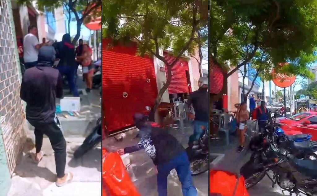 Entregadores brigam com funcionários de restaurante em Fortaleza após acusação de furto